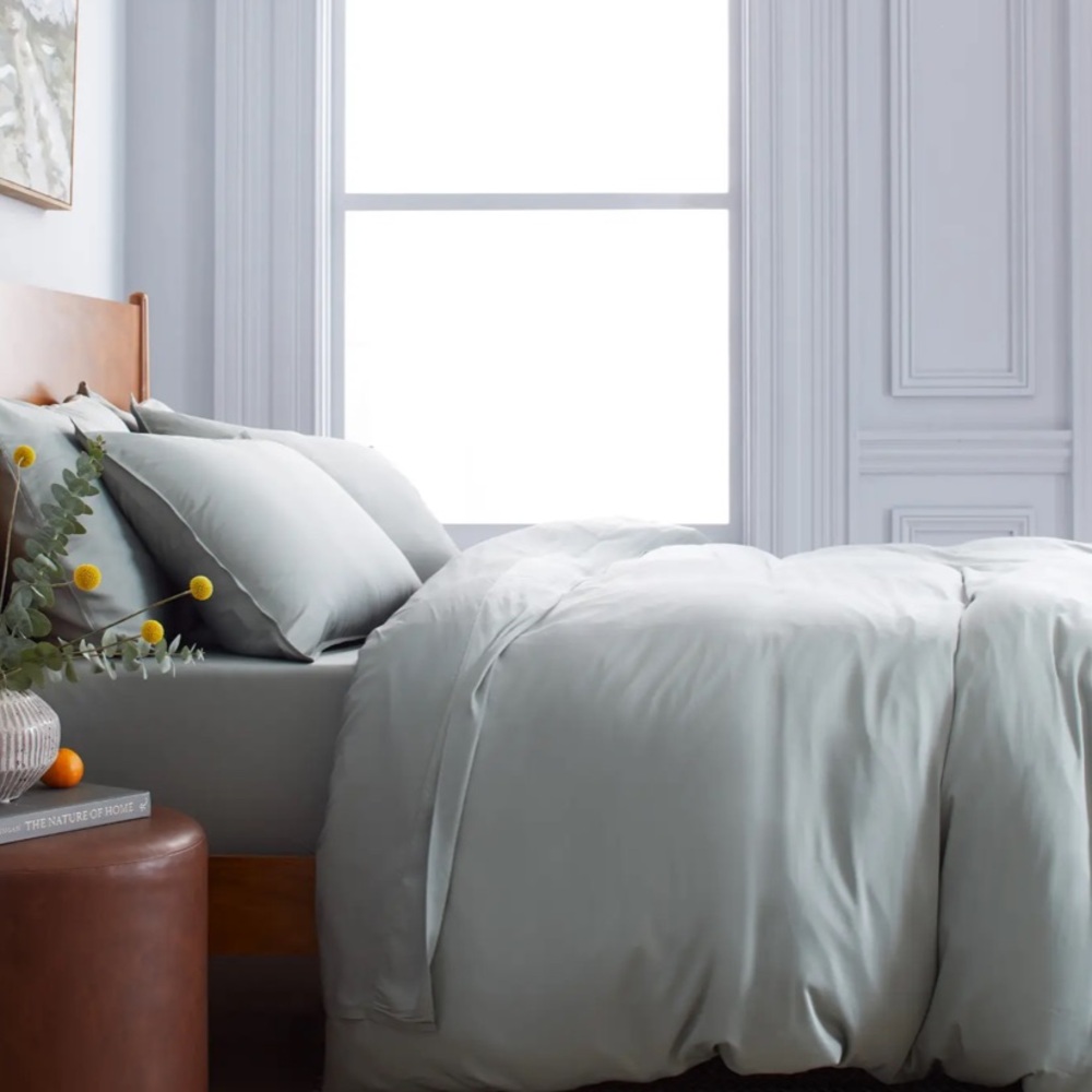 NWOT Quince Bamboo Duvet Cover King (Eucalyptus)